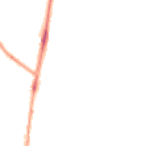 Night-time road noise heatmap for SM1 3DF