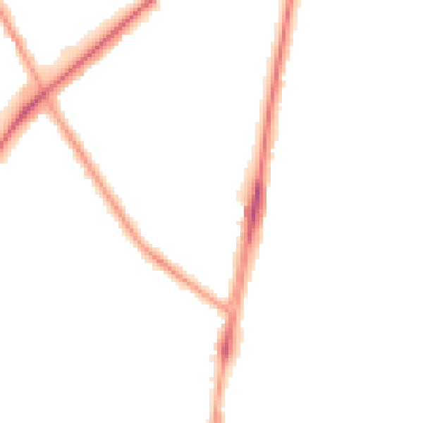 Night-time road noise heatmap for SM1 3EJ