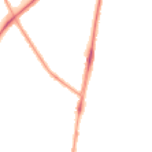 Night-time road noise heatmap for SM1 3EL