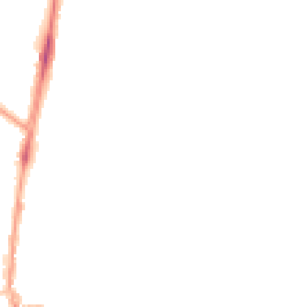Night-time road noise heatmap for SM1 3SP