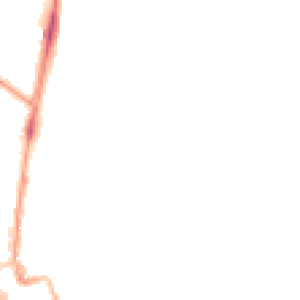 Night-time road noise heatmap for SM1 3SW