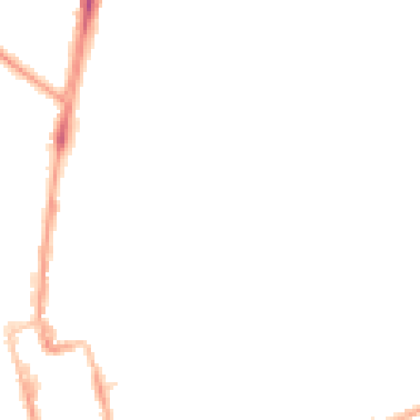 Night-time road noise heatmap for SM1 3SZ