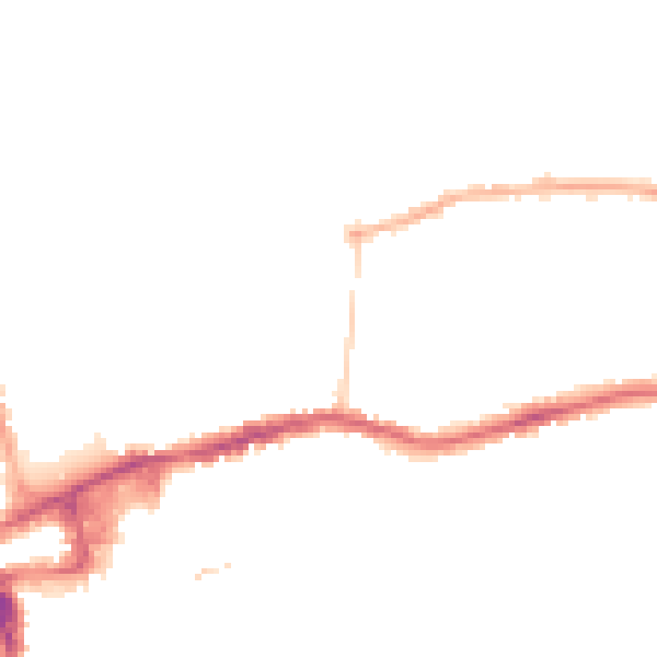 Night-time road noise heatmap for SM1 4NR