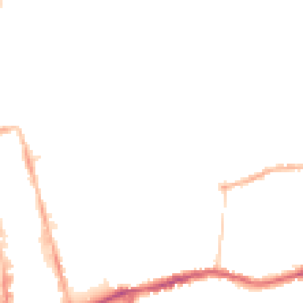 Night-time road noise heatmap for SM1 4PT