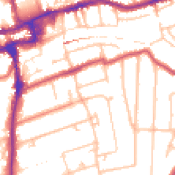 Daytime road noise heatmap for SM2 5AQ