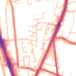 Daytime road noise heatmap for SM2 5AT