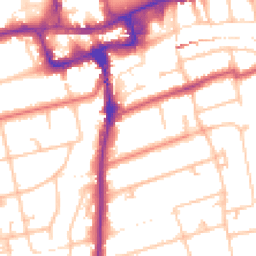 Daytime road noise heatmap for SM2 5AX