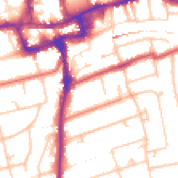 Daytime road noise heatmap for SM2 5AY