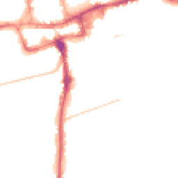 Night-time road noise heatmap for SM2 5AY