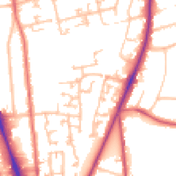 Daytime road noise heatmap for SM2 5BA