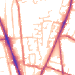 Daytime road noise heatmap for SM2 5BE
