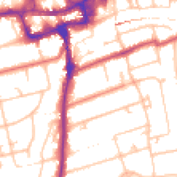 Daytime road noise heatmap for SM2 5BS