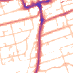 Daytime road noise heatmap for SM2 5BY