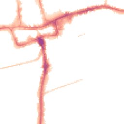 Night-time road noise heatmap for SM2 5DA