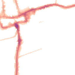 Night-time road noise heatmap for SM2 5DG