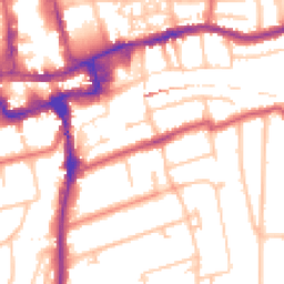 Daytime road noise heatmap for SM2 5DH