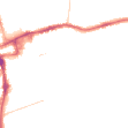 Night-time road noise heatmap for SM2 5DN