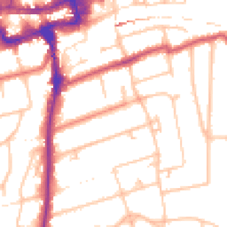 Daytime road noise heatmap for SM2 5DQ