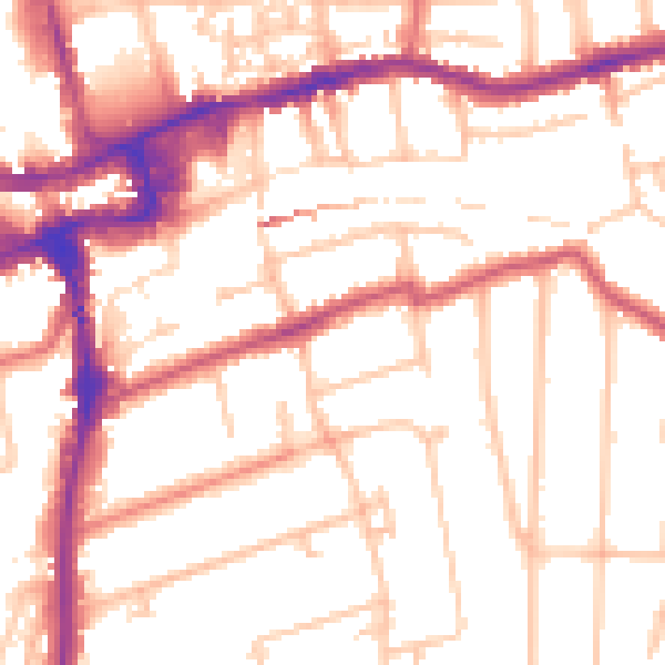 Daytime road noise heatmap for SM2 5DS