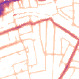 Daytime road noise heatmap for SM2 5DT