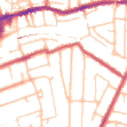 Daytime road noise heatmap for SM2 5DU
