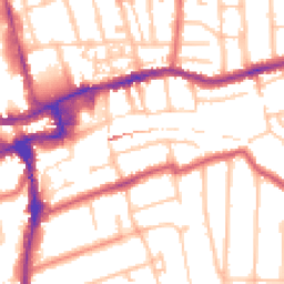 Daytime road noise heatmap for SM2 5DW
