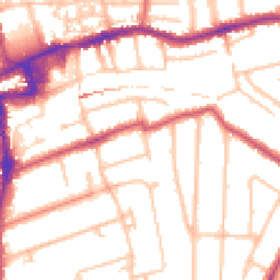 Daytime road noise heatmap for SM2 5DY