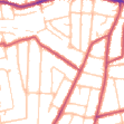 Daytime road noise heatmap for SM2 5HR