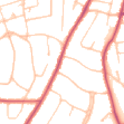 Daytime road noise heatmap for SM2 5LF