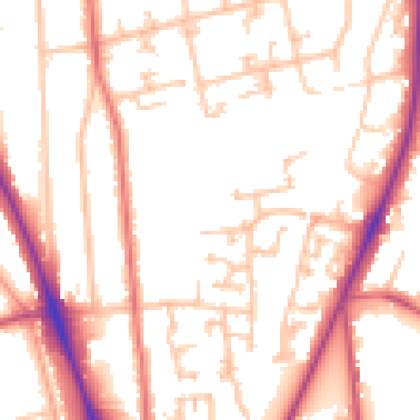 Daytime road noise heatmap for SM2 5ND