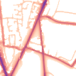 Daytime road noise heatmap for SM2 5NJ