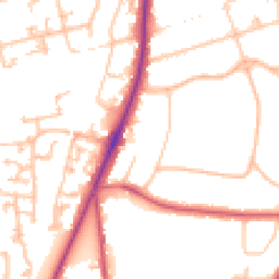 Daytime road noise heatmap for SM2 5QJ