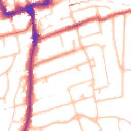 Daytime road noise heatmap for SM2 5UD