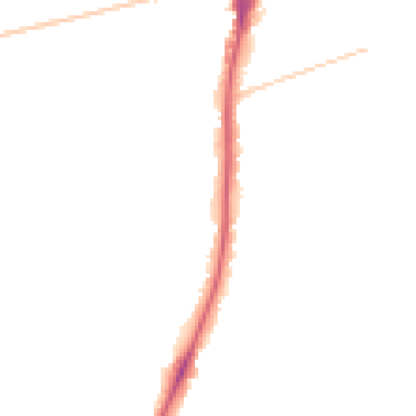 Night-time road noise heatmap for SM2 6AY