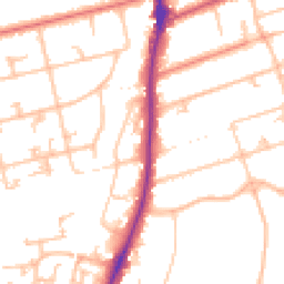 Daytime road noise heatmap for SM2 6AZ