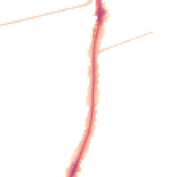 Night-time road noise heatmap for SM2 6BA