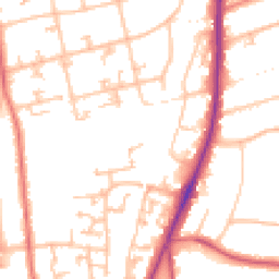 Daytime road noise heatmap for SM2 6BE
