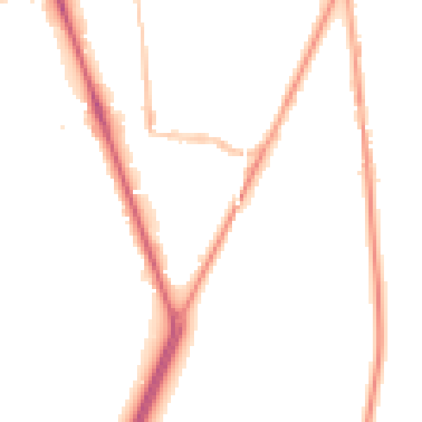 Night-time road noise heatmap for SM2 6BJ