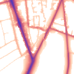 Daytime road noise heatmap for SM2 6BP