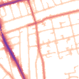 Daytime road noise heatmap for SM2 6HF
