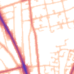 Daytime road noise heatmap for SM2 6HW