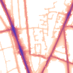 Daytime road noise heatmap for SM2 6PD