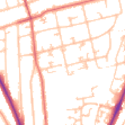 Daytime road noise heatmap for SM2 6RB