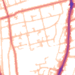 Daytime road noise heatmap for SM2 6RG