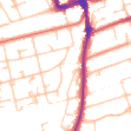 Daytime road noise heatmap for SM2 6RN