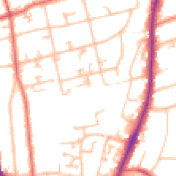 Daytime road noise heatmap for SM2 6RW