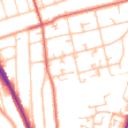 Daytime road noise heatmap for SM2 6SE