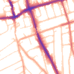 Daytime road noise heatmap for SM2 7AE