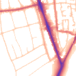 Daytime road noise heatmap for SM2 7DX