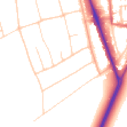 Daytime road noise heatmap for SM2 7DZ